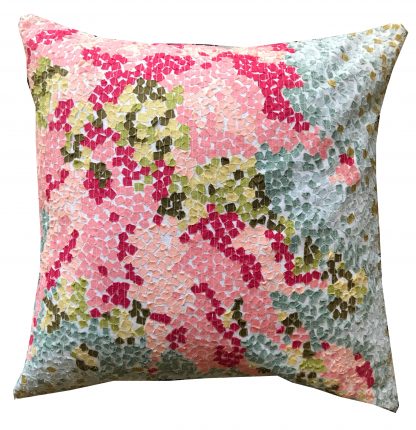 Calyz Bogan Pink cushion cover 18x18"